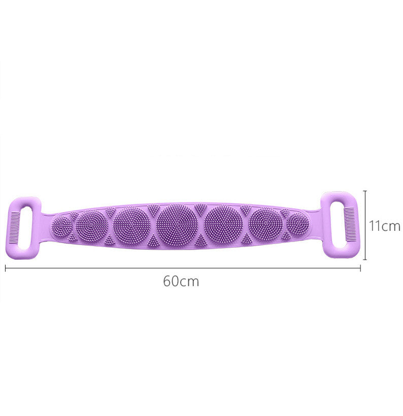 Bath towel silicone rubbing back towel