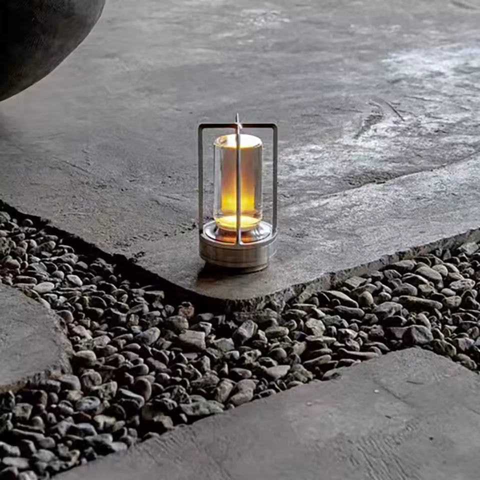 LED crystal table lamp Plastic Rechargeable touch night lamp Bedroom Bedside table lamp Restaurant decorative lamp