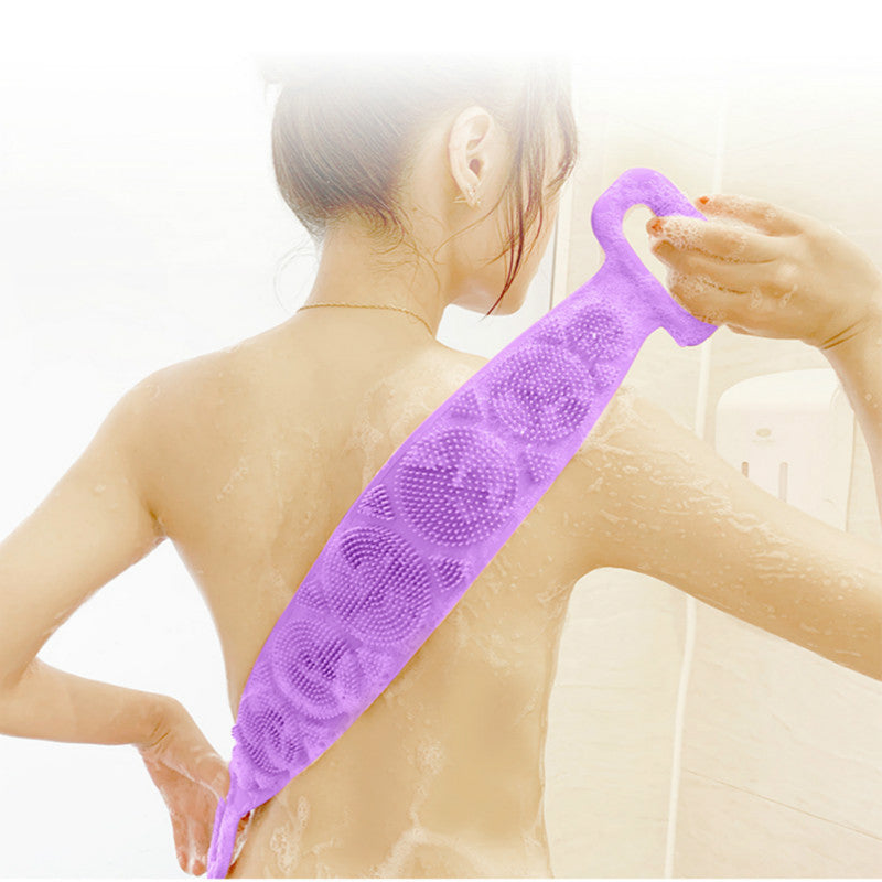 Bath towel silicone rubbing back towel