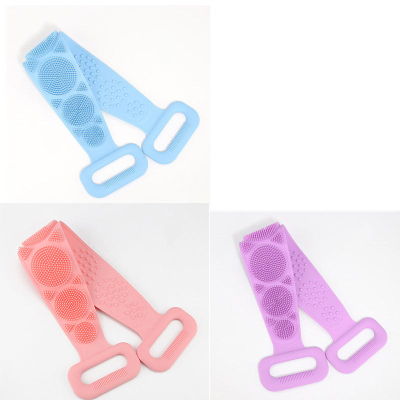 Bath towel silicone rubbing back towel