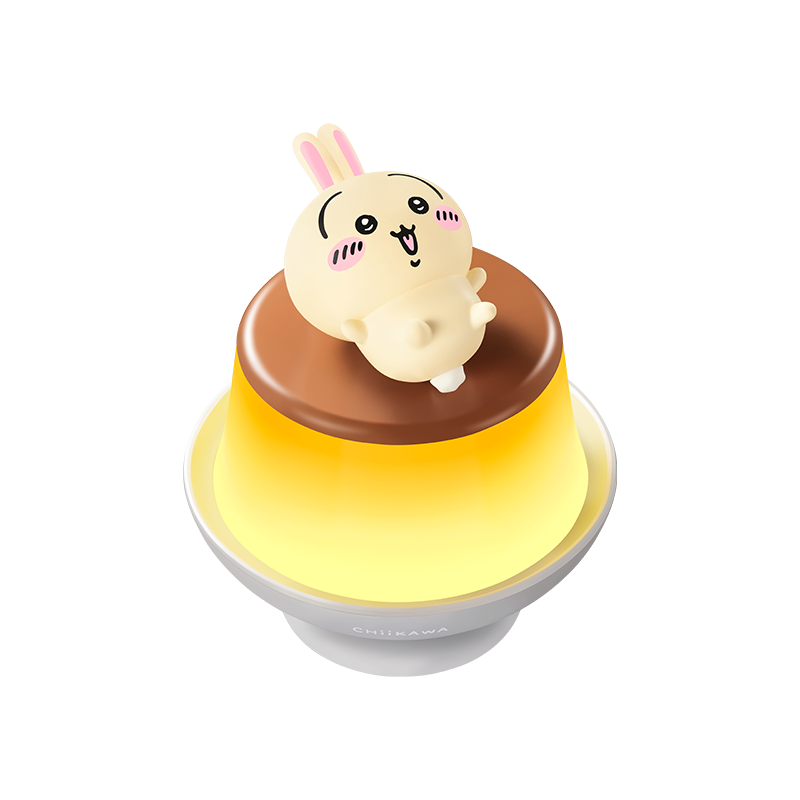 ChiiKAWA Pudding Lamp - 3 Adjustable Brightness Levels, Breathing Light Mode, Magnetic 360° Rotating - Fun Desk Decor & Gift